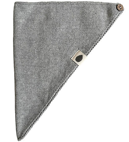 Pine Cone Babylätzchen - Strick - Leo - 36,5x22 cm - Grey Melang