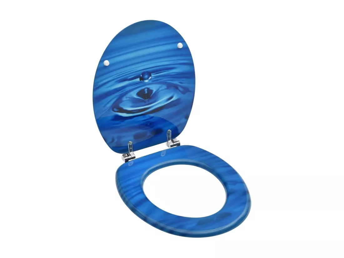 Siège de toilette abattant effet bois bleue 42.5 x 35.8 x 5.3 cm 02_0002928