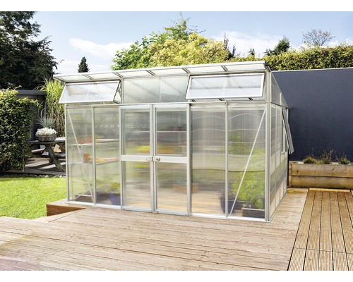 Vitavia Aphrodite 11500 kas, dubbelwandige polycarbonaat panelen 10 mm, 275x396 cm, aluminium