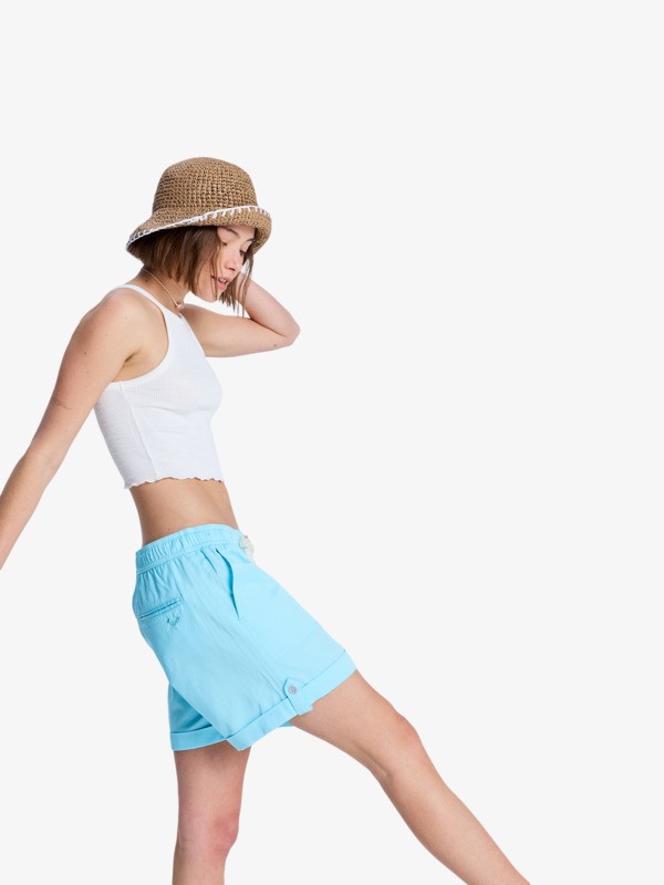 Sweetest Day Short décontracté Bleu Femme