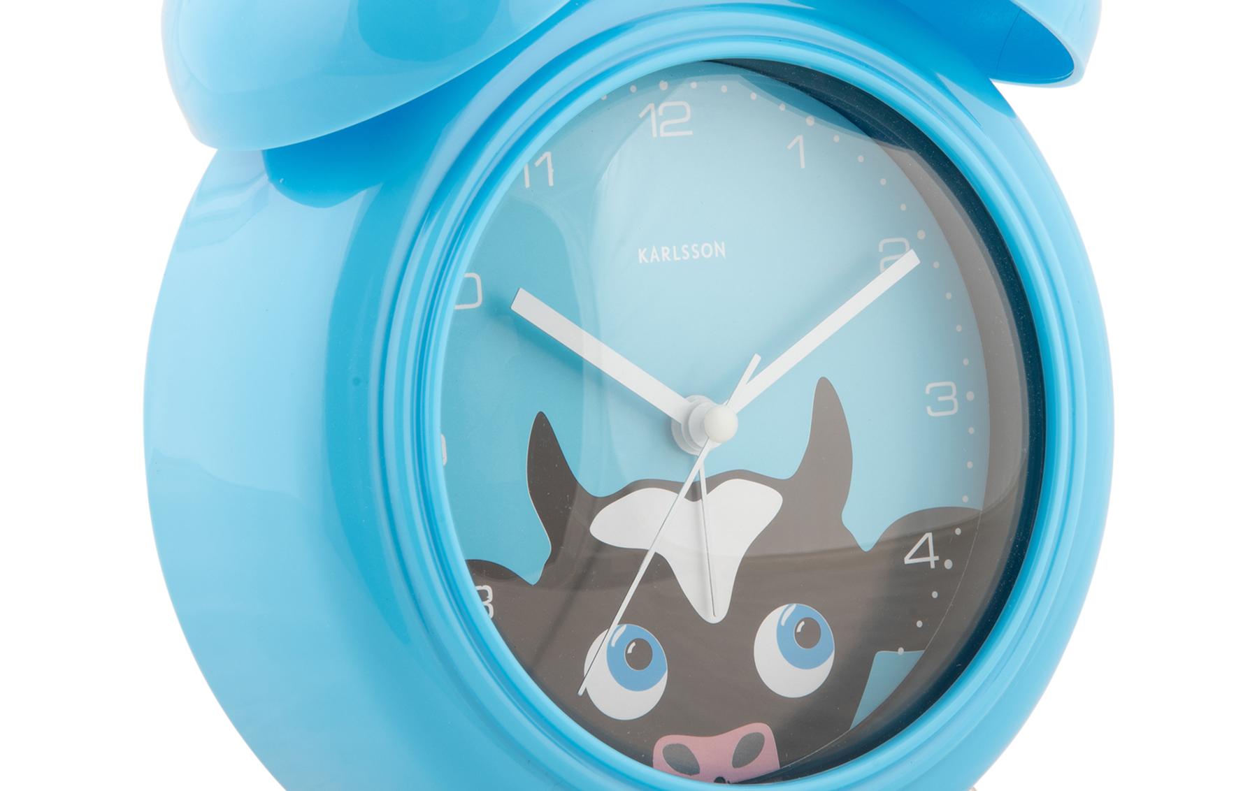 Wecker Kuh BlauKinder Analog-Wecker