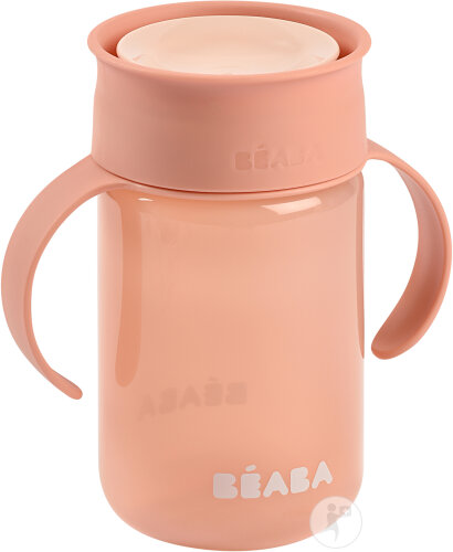 Béaba Tasse D’Apprentissage 360° Anti-Fuite Anses Amovibles Rose 1 Pièce