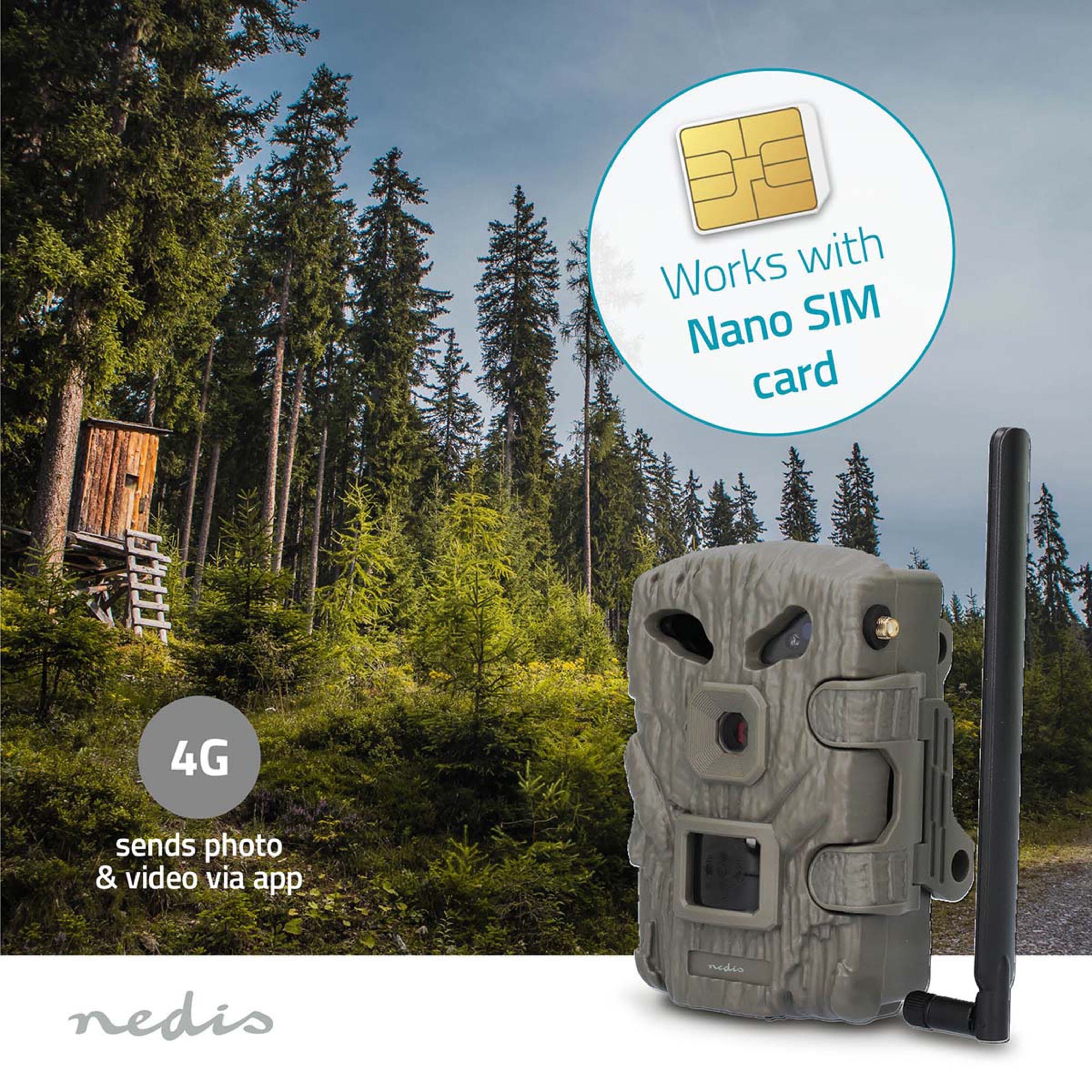 Nedis Viltkamera Full HD 4G