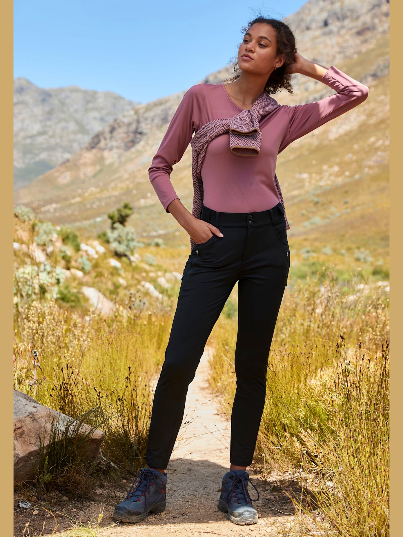 Pantalon de trekking ceinture réglable