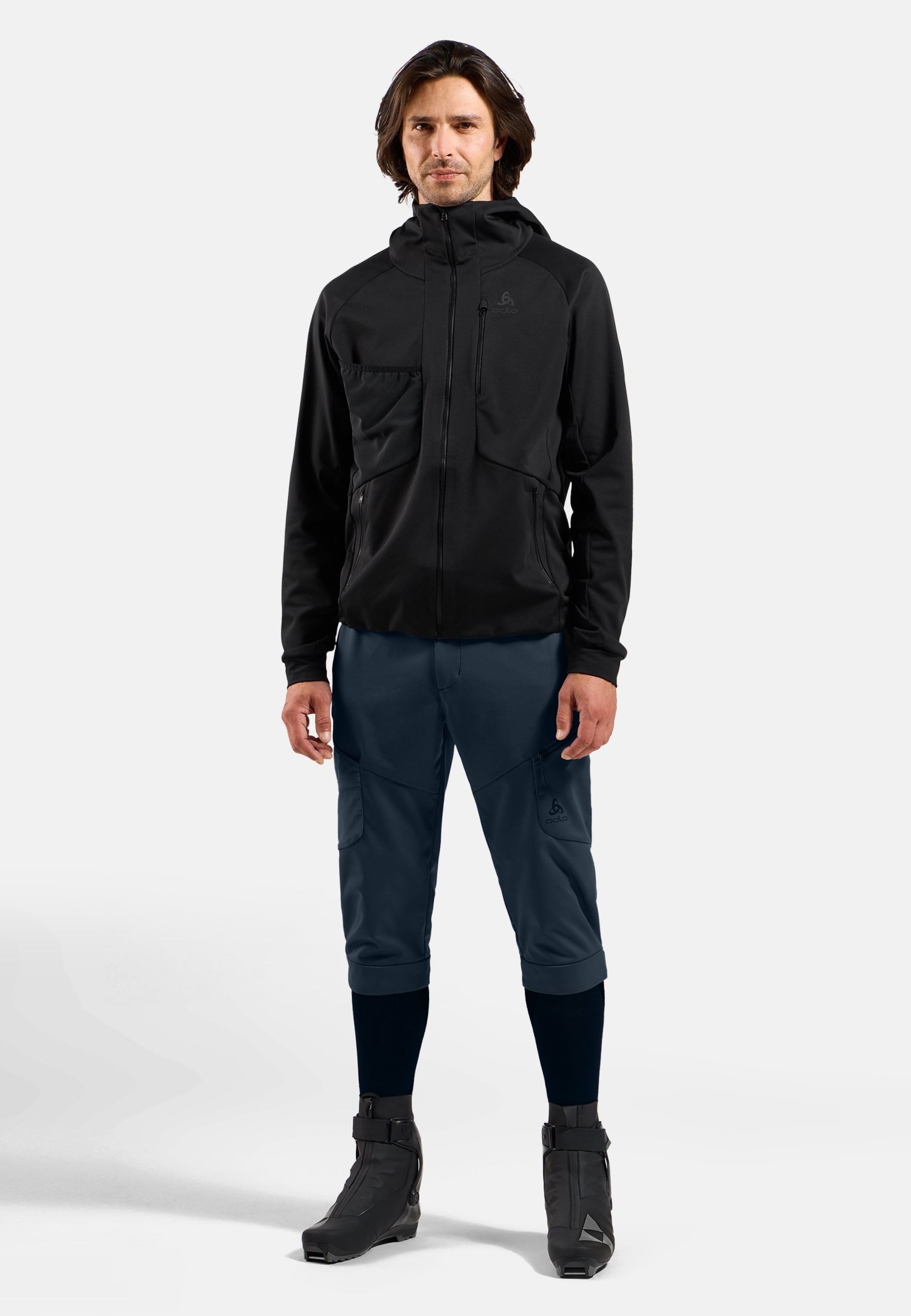 Winddichte Zeroweight X-Warm 3/4-Hose in dark sapphire