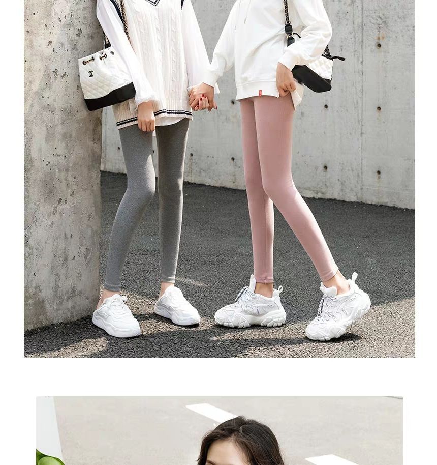 meirology - Hoge taille effen cropped legging