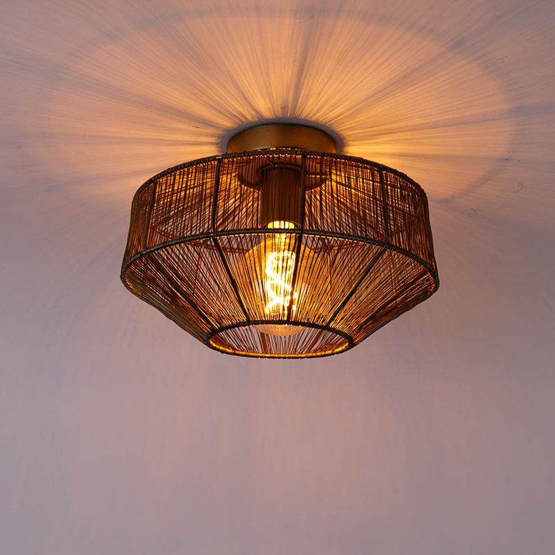 Moderne plafondlamp messing 30 cm - Bolti