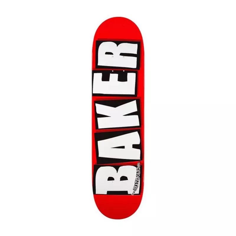 Plateau skate BAKER brand logo white 8.125 x 31.25
