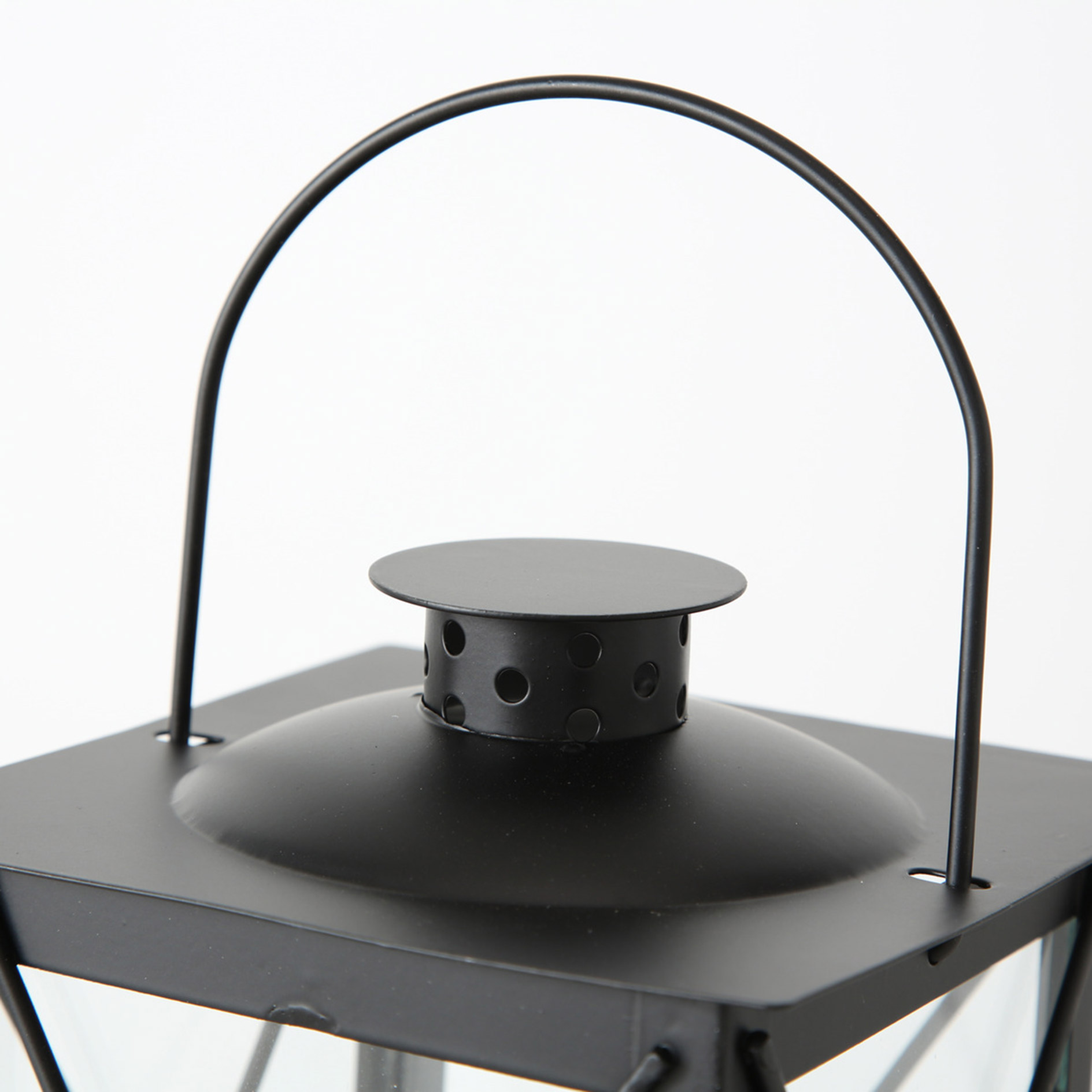 Indoor-Laterne - schwarz - 30 cm hoch