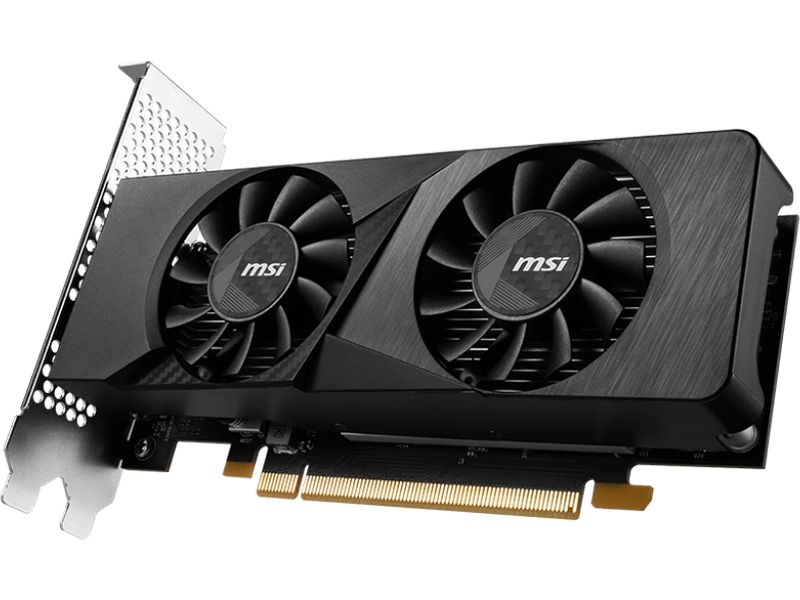 MSI Grafikkarte GeForce RTX 3050 LP 6 GB OC Gamer-Grafikkarte mit 6 GB GDDR6 Speicher, ermöglicht Auflösungen bis zu 8k