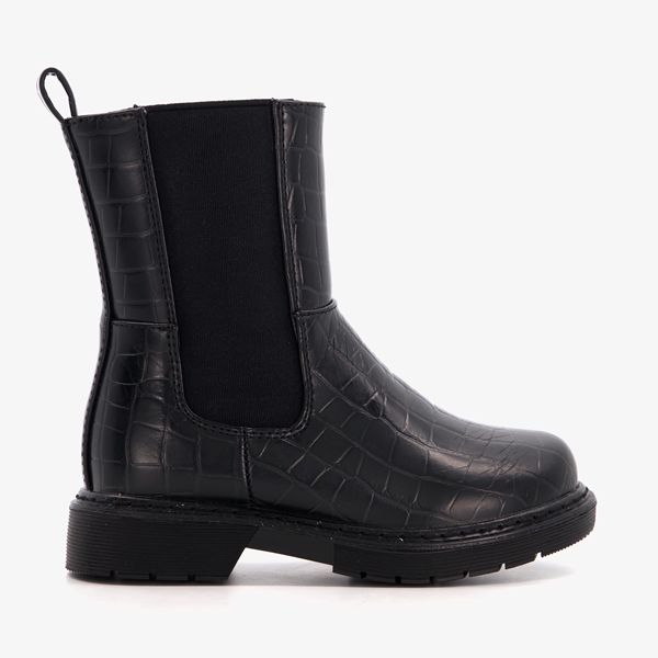Blue Box meisjes chelsea boots met croco print