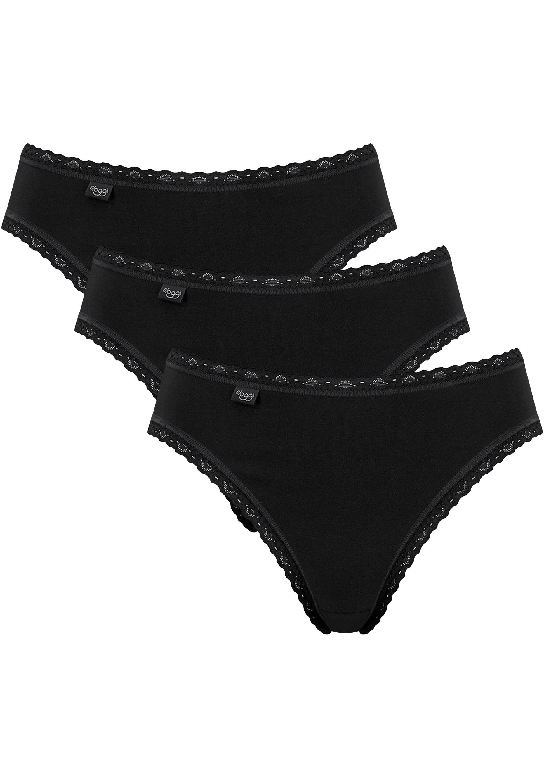 sloggi Taillenslip »24/7 Cotton Lace«, edle Spitze, flache Nähte, Baumwollmischung, weich, femininer Look