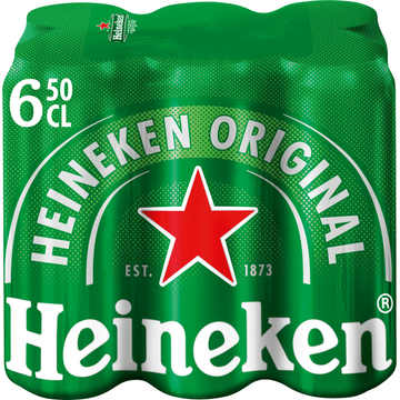 Heineken Premium Pilsener Bier Blik 6 x 500ml