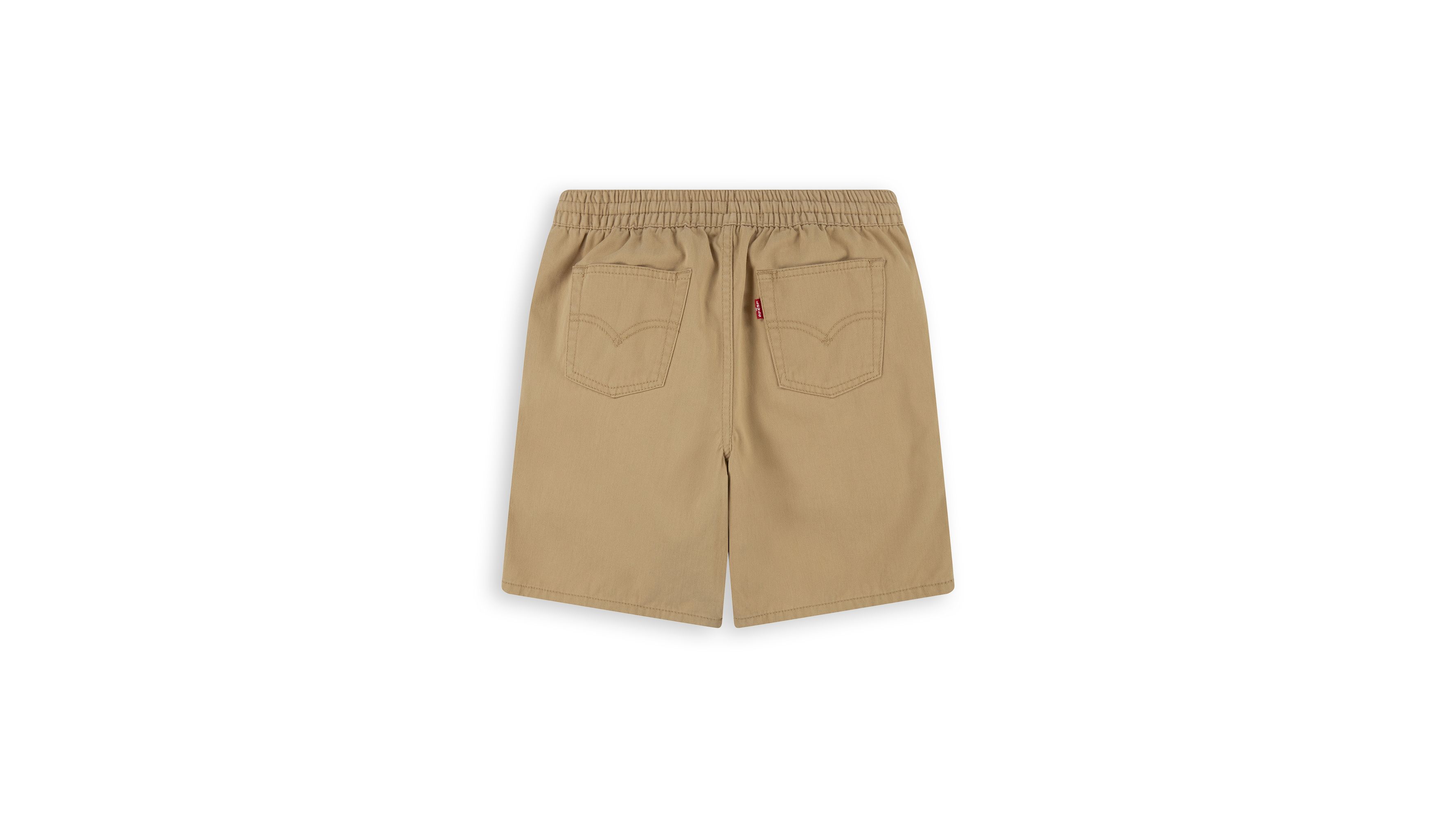 Short tissu taille élastique - Lark - Marron