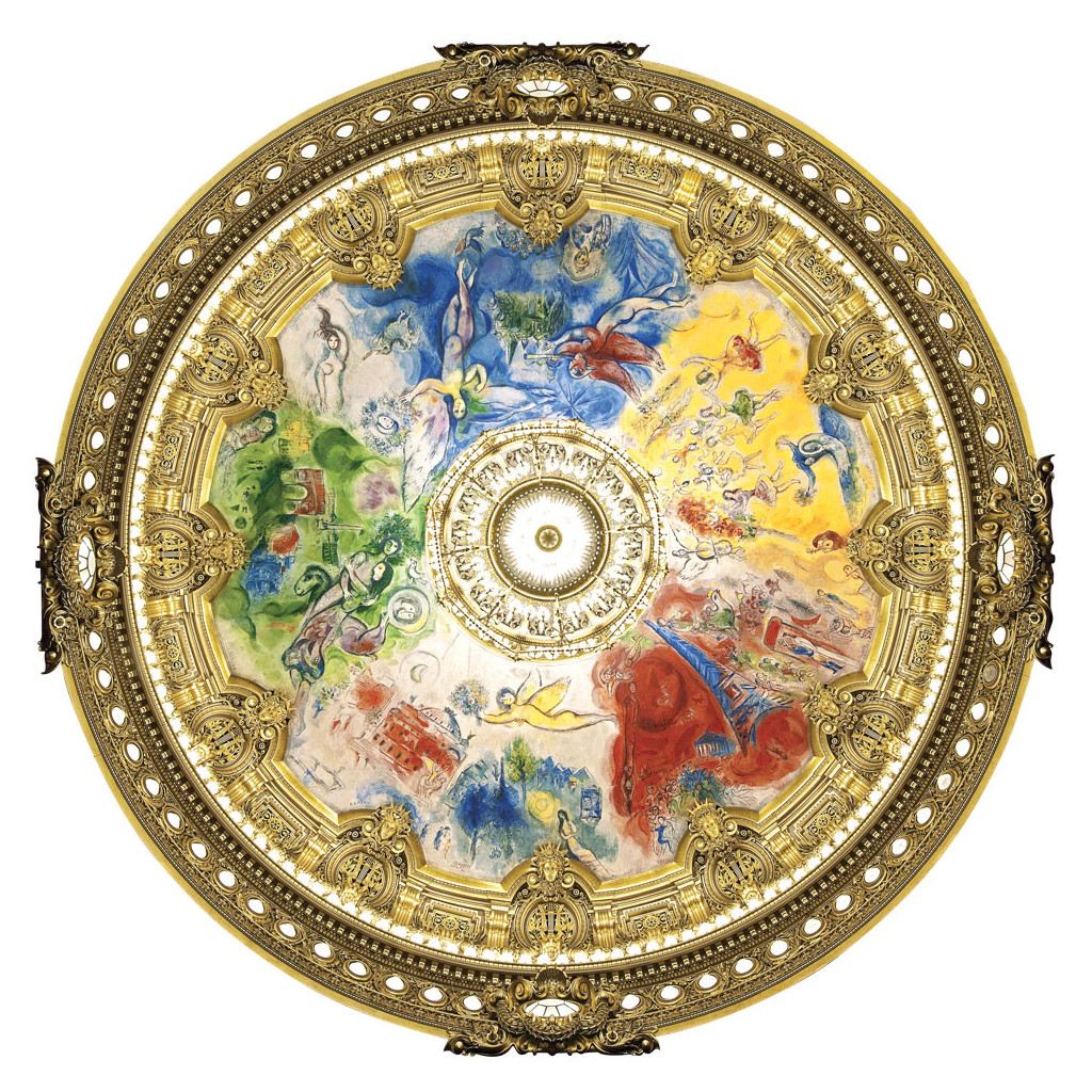 Puzzle - Marc Chagall - Plafond de L'Opéra de Paris - 80 Pièces