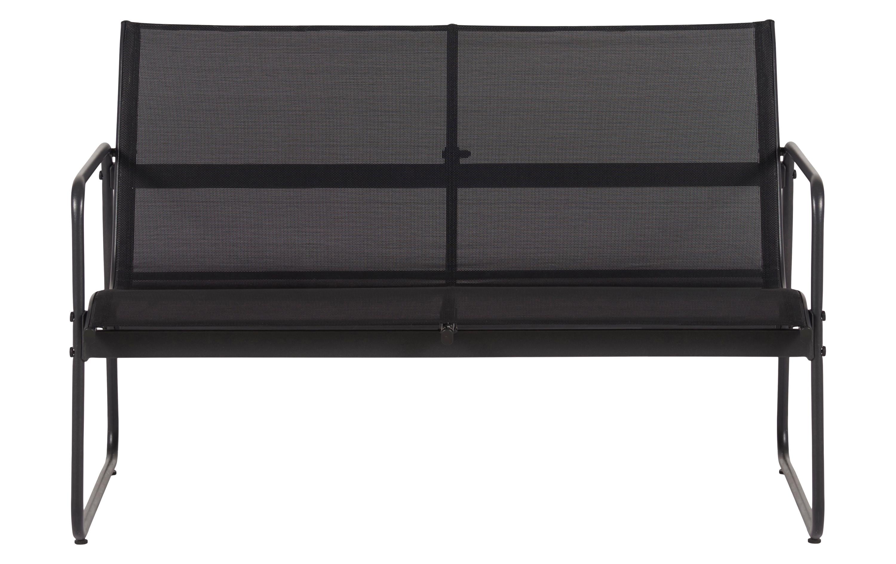 Loungeset Theodor, Set 4-teilig, Schwarz<br>Gartenlounge