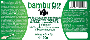 Aman Prana Bamboezout Fijn 9x Gebrand en Zwarte Knoflook 100GR