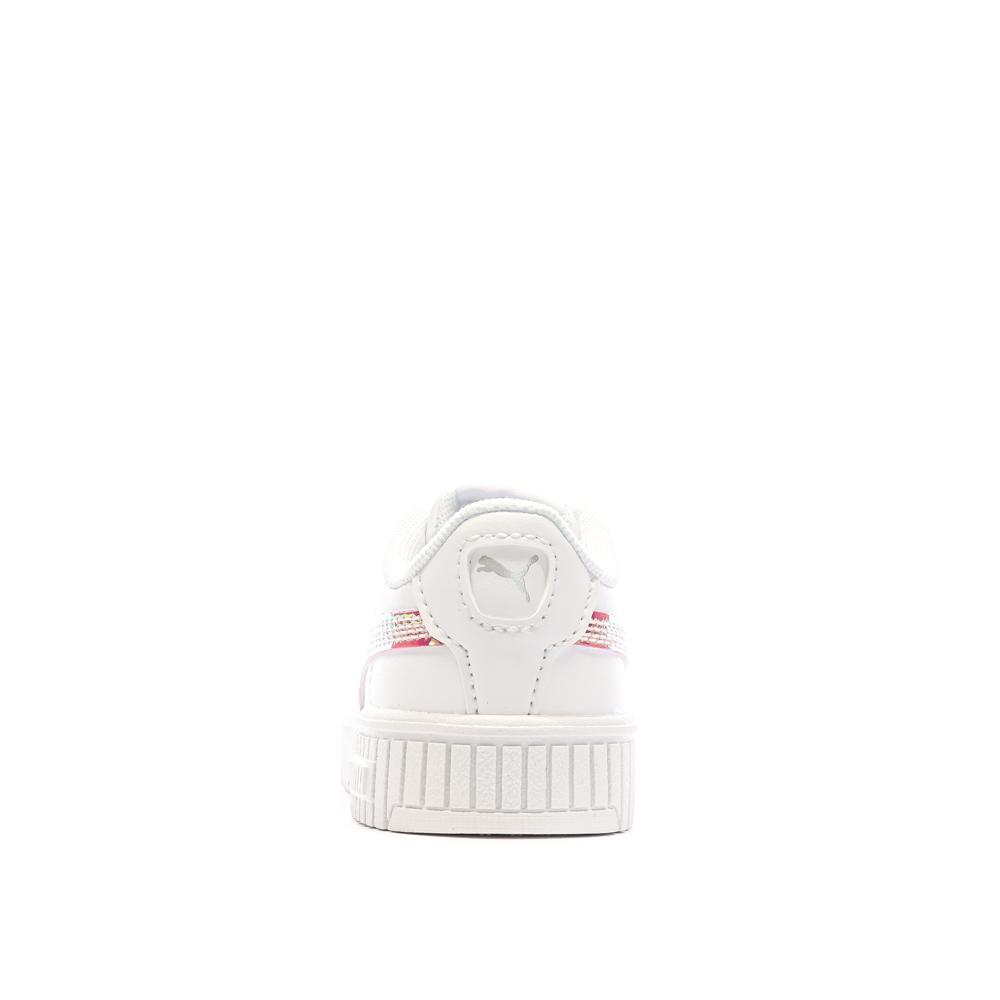 Puma Baskets Blanches/Roses Fille Puma Carina 2.0