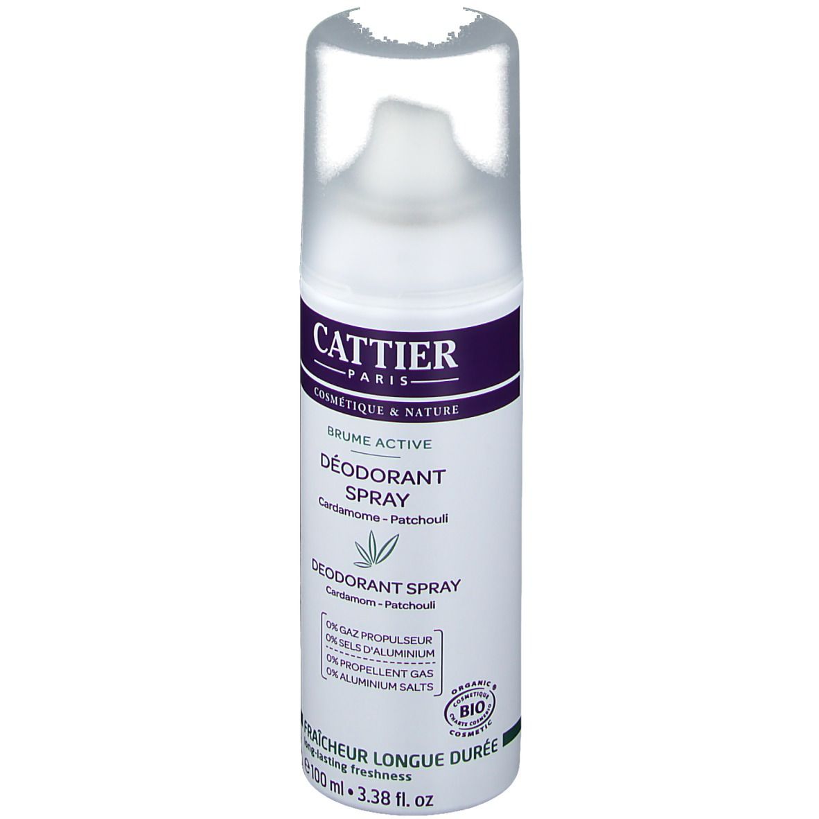 CATTIER Deodorant Brume Active - Kardamom & Patchouli