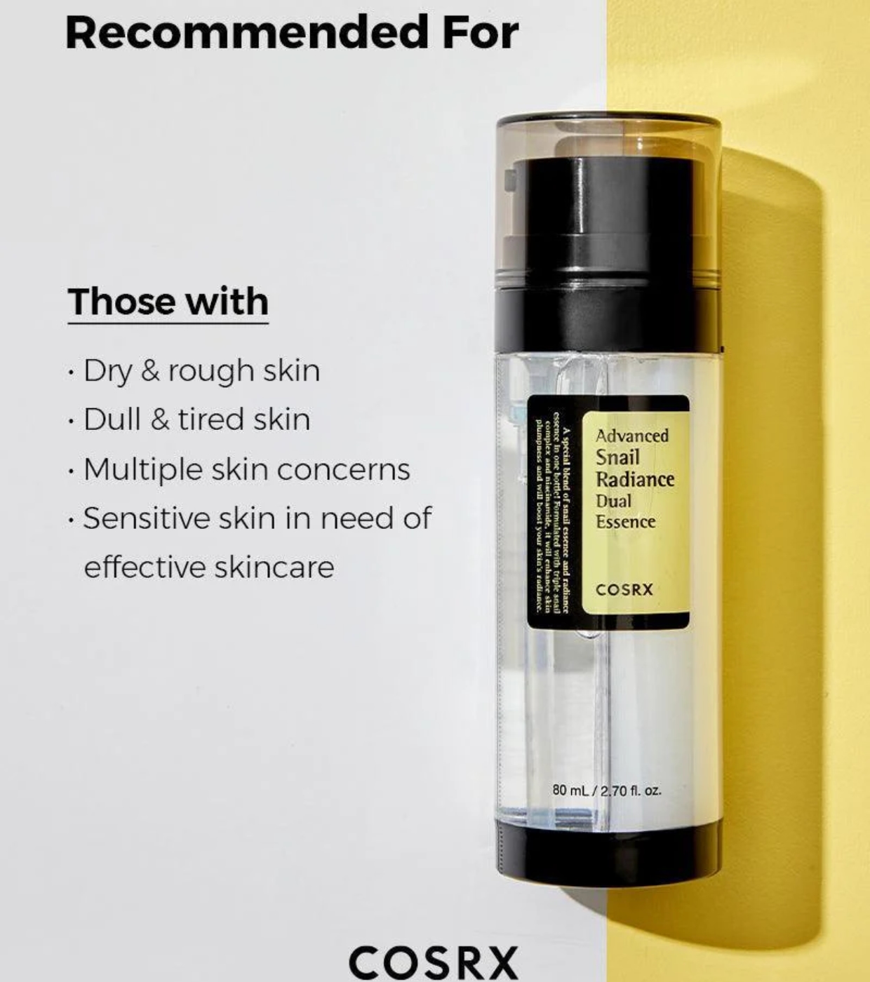 COSRX - Essência Iluminadora Advanced Snail Radiance Dual Essence