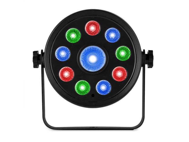 Fuzzix Scheinwerfer PLF15 LED Scheinwerfer mit 9x 2W LEDs und DMX