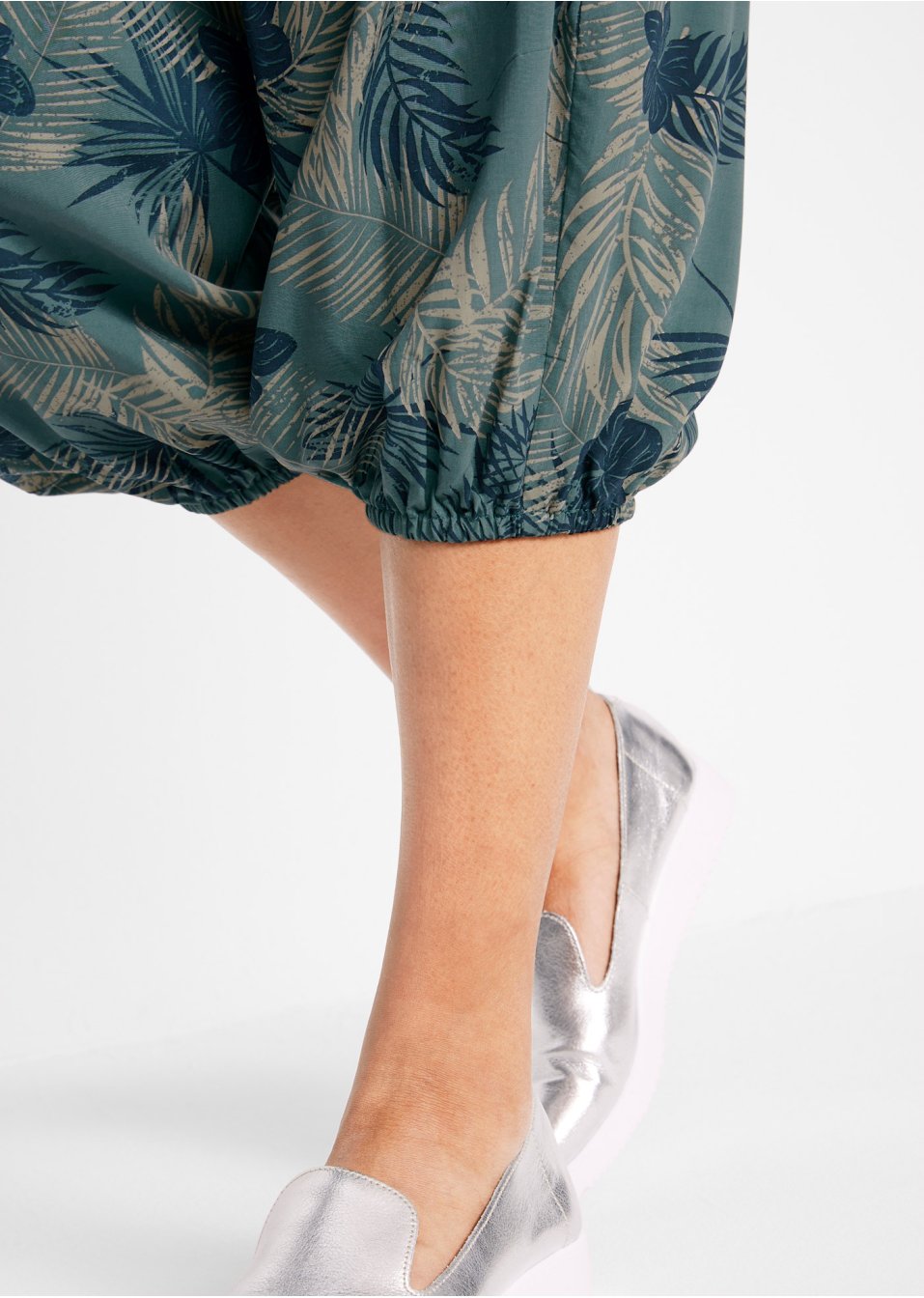 Pantalon 3/4 à taille confortable, Loose-Fit