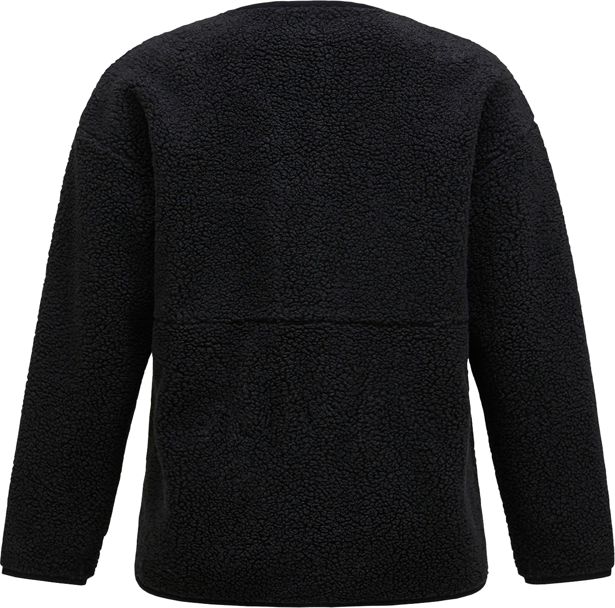 Heavy Pile Oversized Cardigan Dame Black/Black