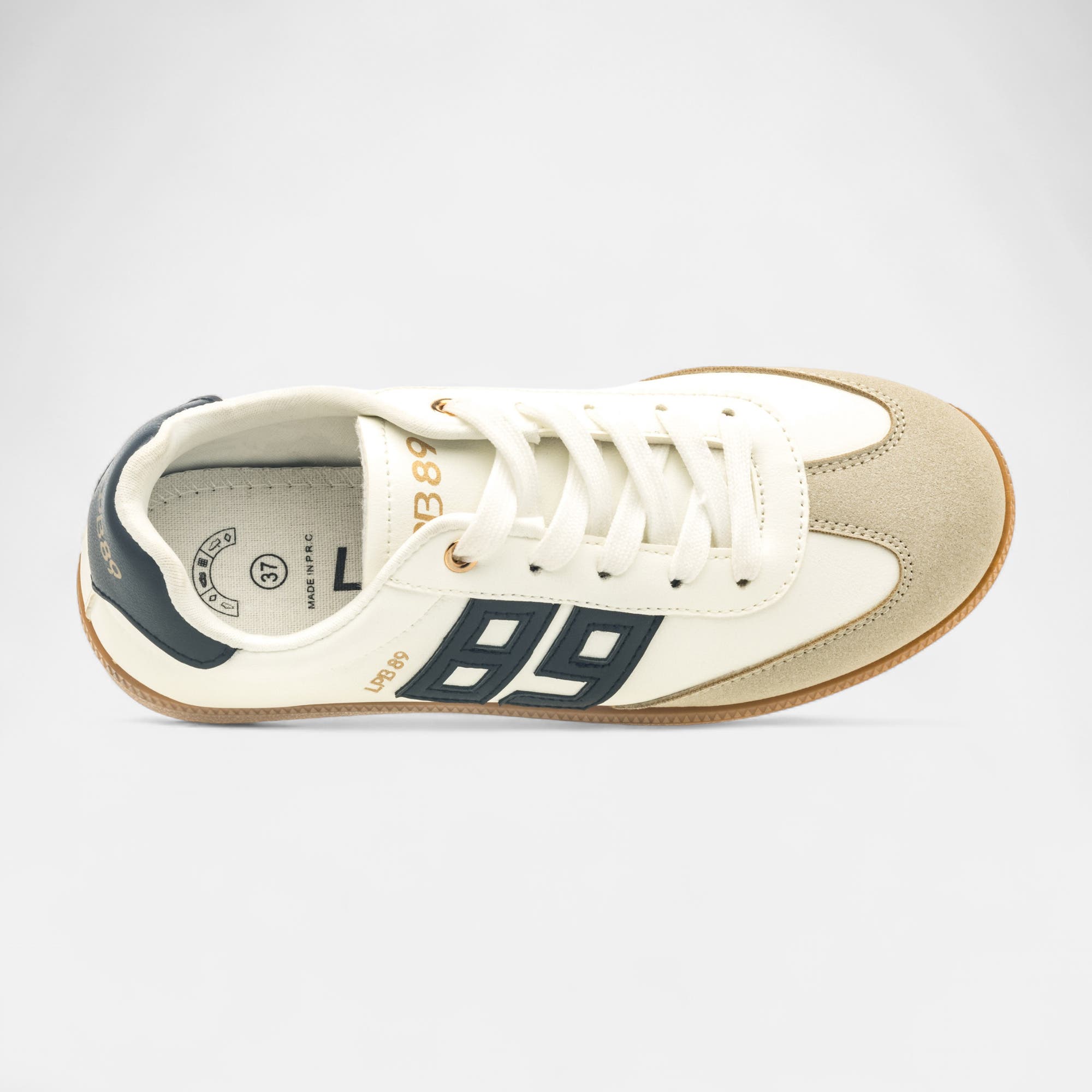 Baskets basses Femme blanc noir