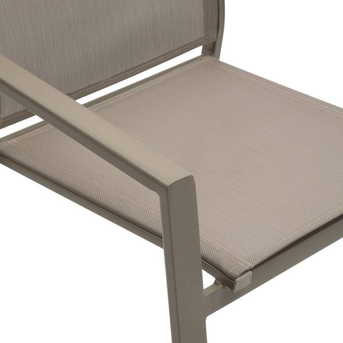 Fauteuil de jardin empilable ESSENTIA Noisette / Café