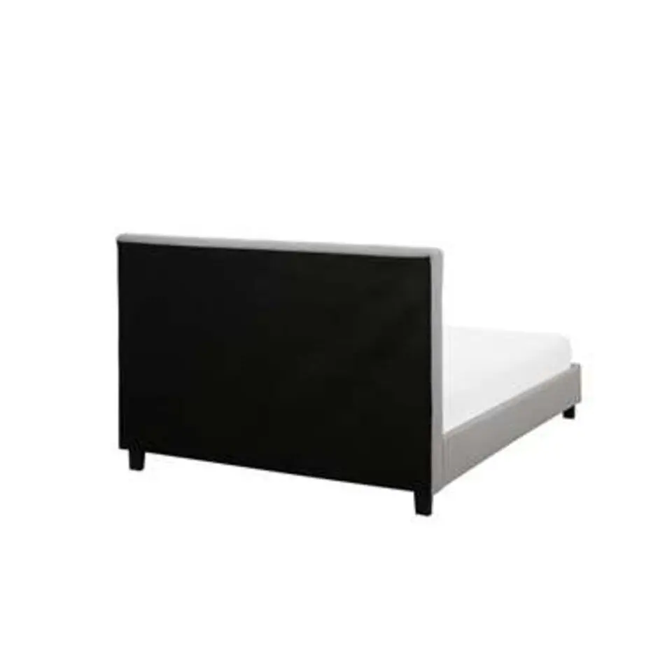 ROCHELLE - Tweepersoonsbed - Lichtgrijs - 140 x 200 cm - Polyester