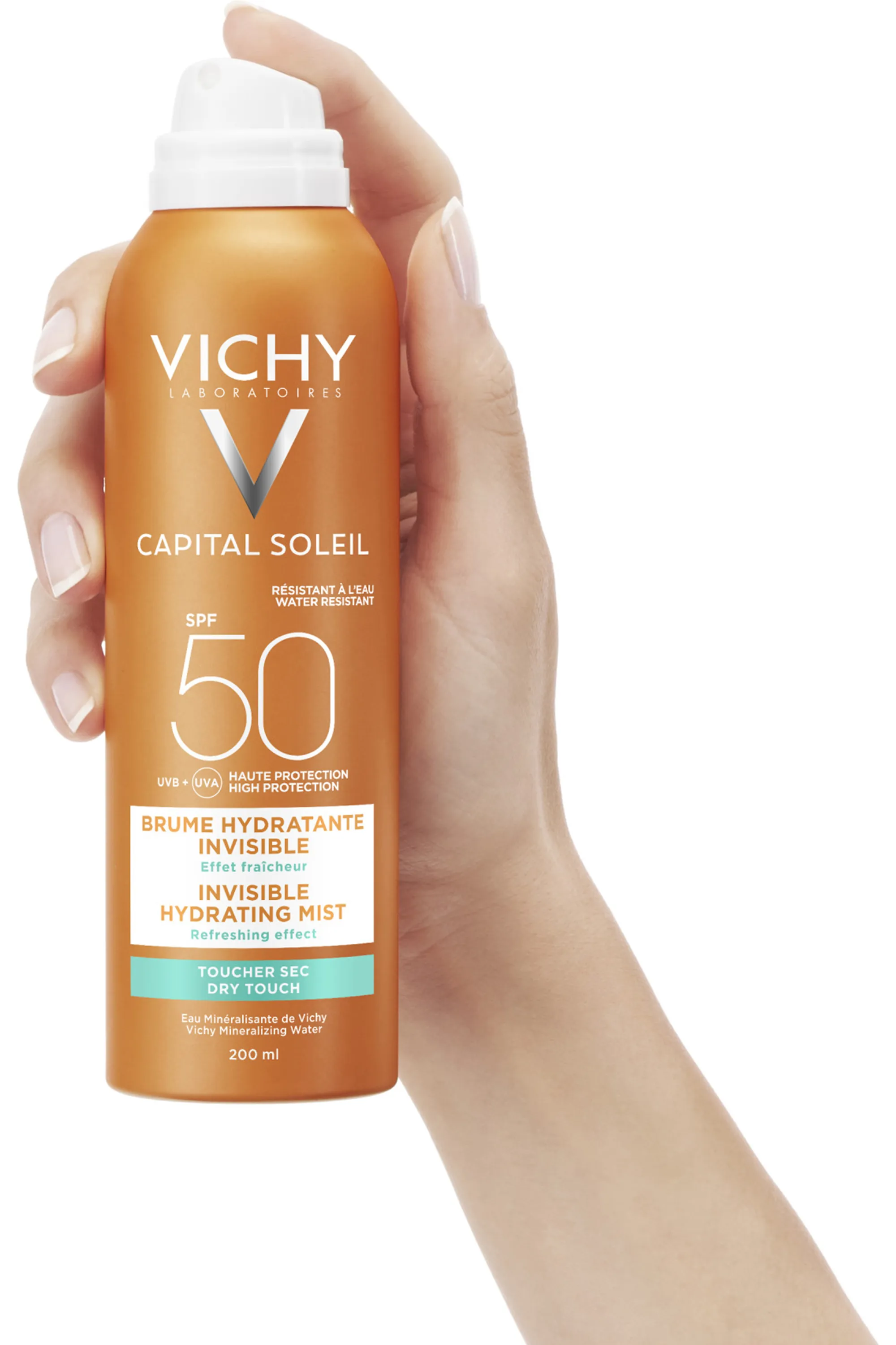 Vichy Brume hydratante invisible SPF50 Idéal Soleil-200.0 ml