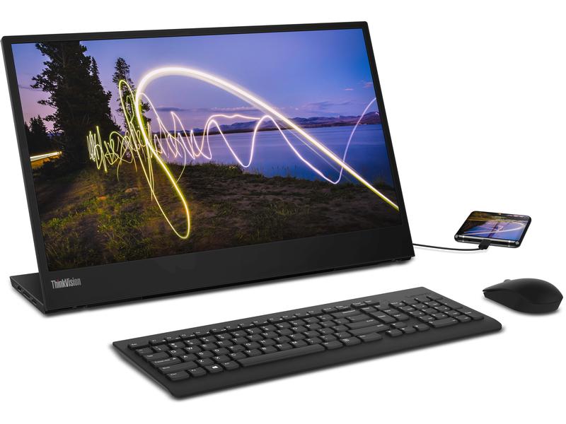 Lenovo Monitor ThinkVision M15 USB-C Tragbarer 15.6