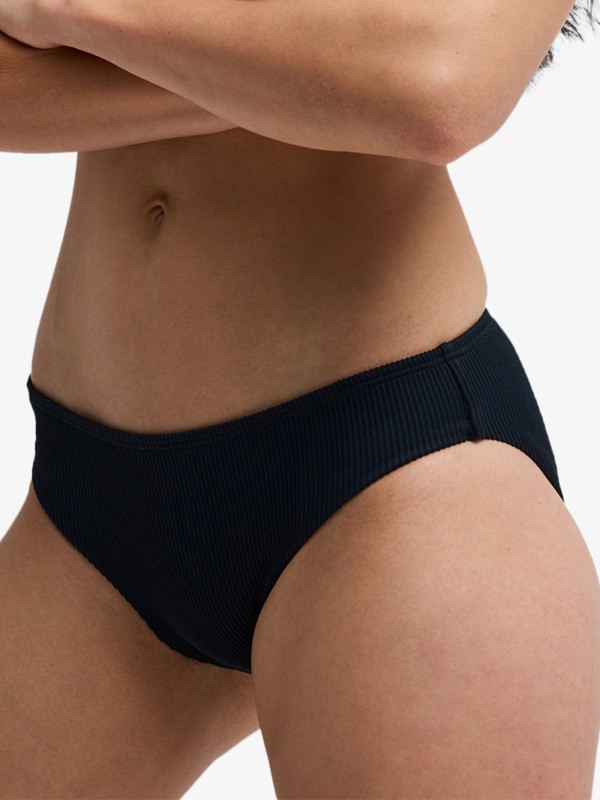 Roxy Love Hipster Bas de bikini taille haute Noir Femme