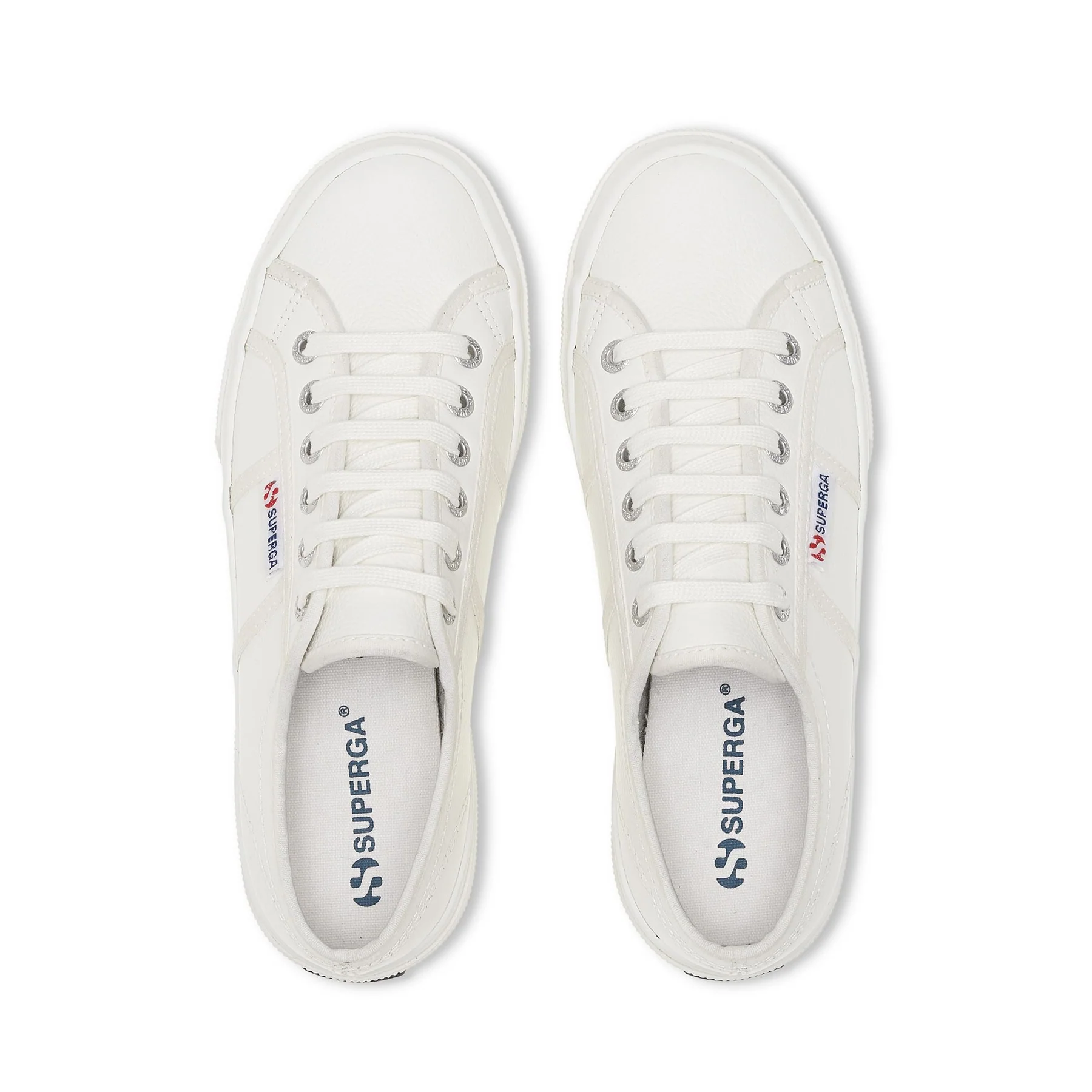2740 PLATFORM TUMBLED LEATHER-WHITE