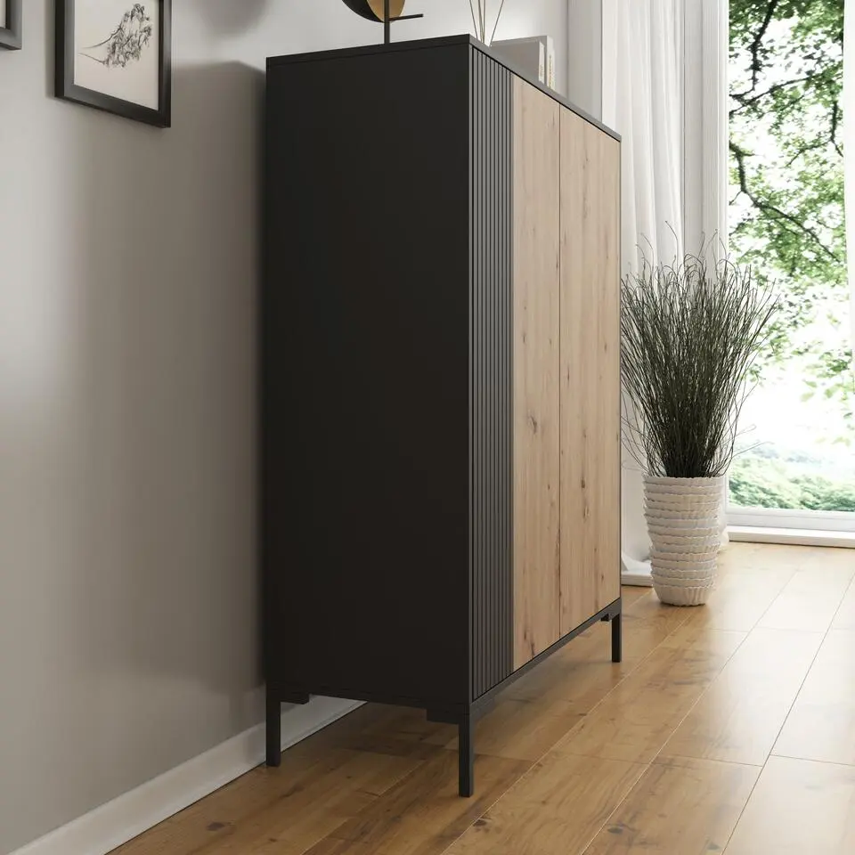 Meubella - Dressoir Molina - Eiken - 100 cm