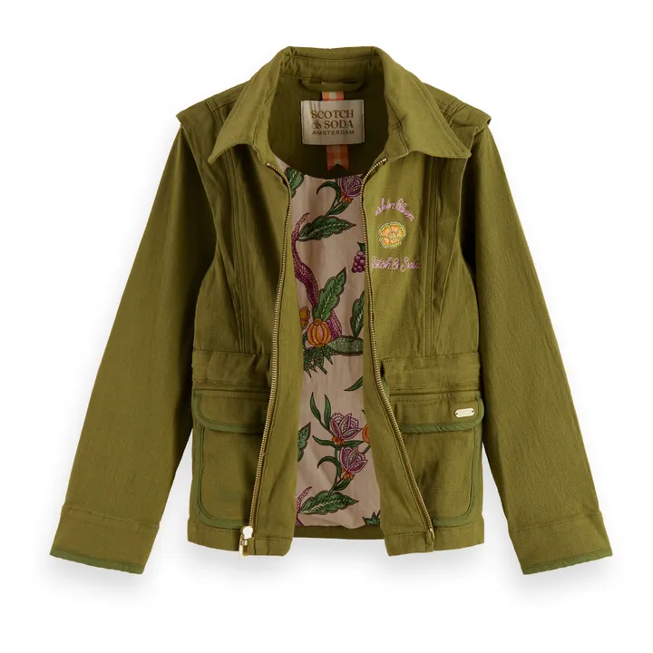 Scotch & Soda Veste Festival | Vert kaki