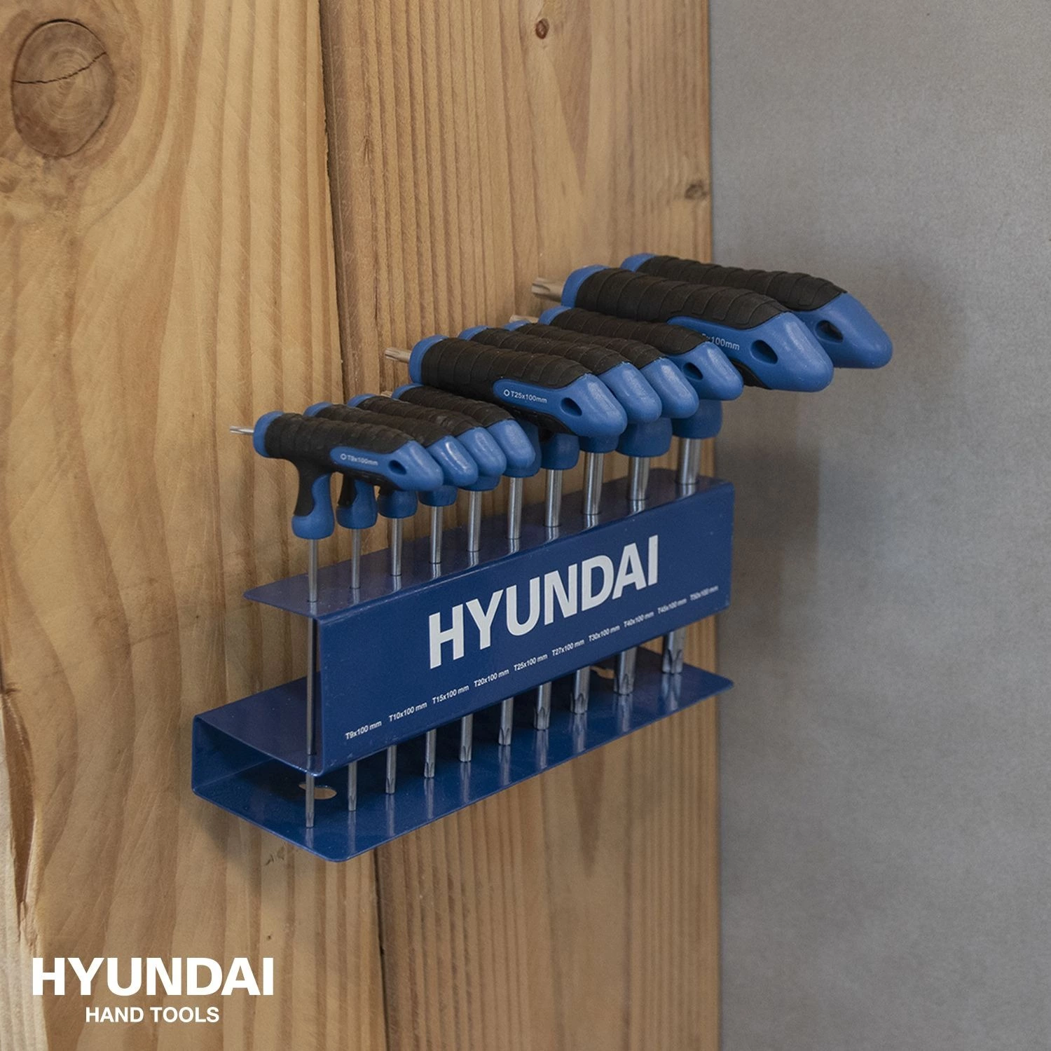 Hyundai 59527 T-greep Schroevendraaierset Torx- 10-delig