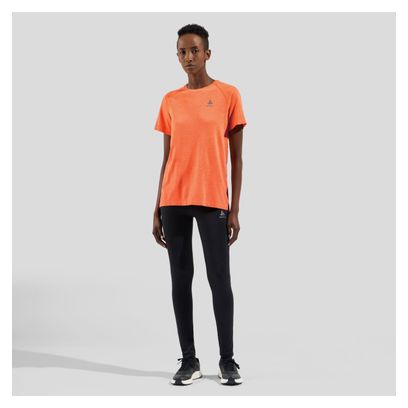 Maillot Manches Courtes Femme Odlo Essentials Seamless Corail