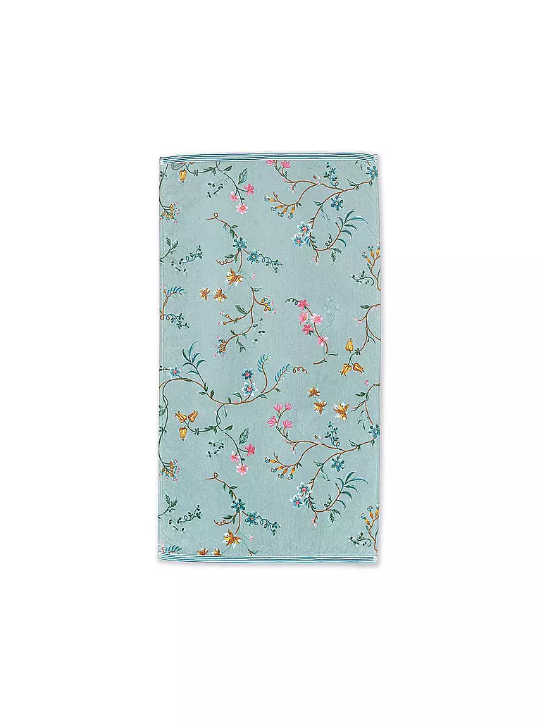 PIP STUDIO Handtuch LES FLEURS 55x100cm Blau hellblau