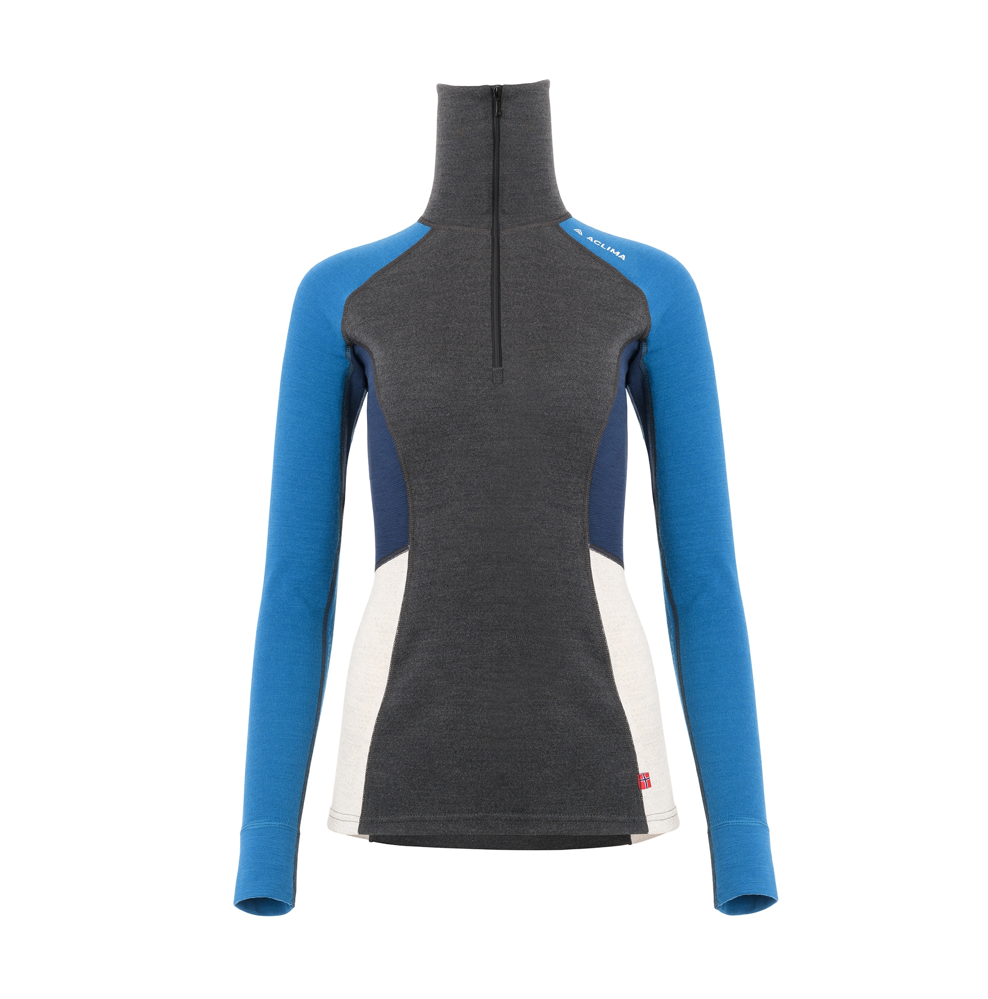 Aclima WarmWool Polo, Dame<br>Ullgenser med høy hals og glidelås!