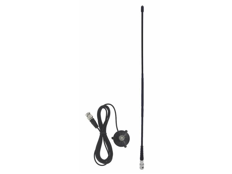 Albrecht Antenne Maxiscan mit Mini-Magnetfuss (BNC) BNC-Flexantenne mit Magnetfuss