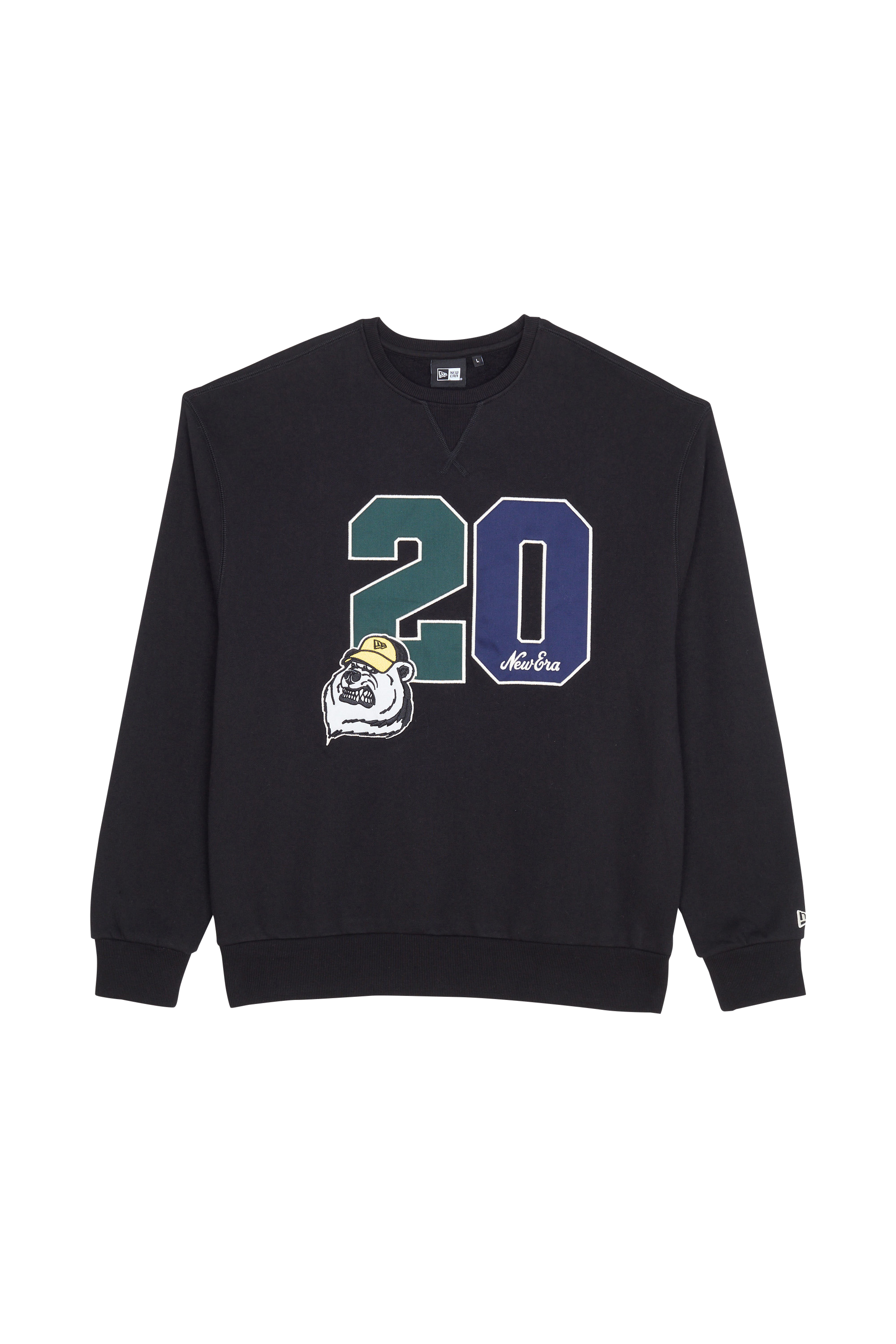 NEW ERA Sweatshirt NE LIFESTYLE CREW Noir