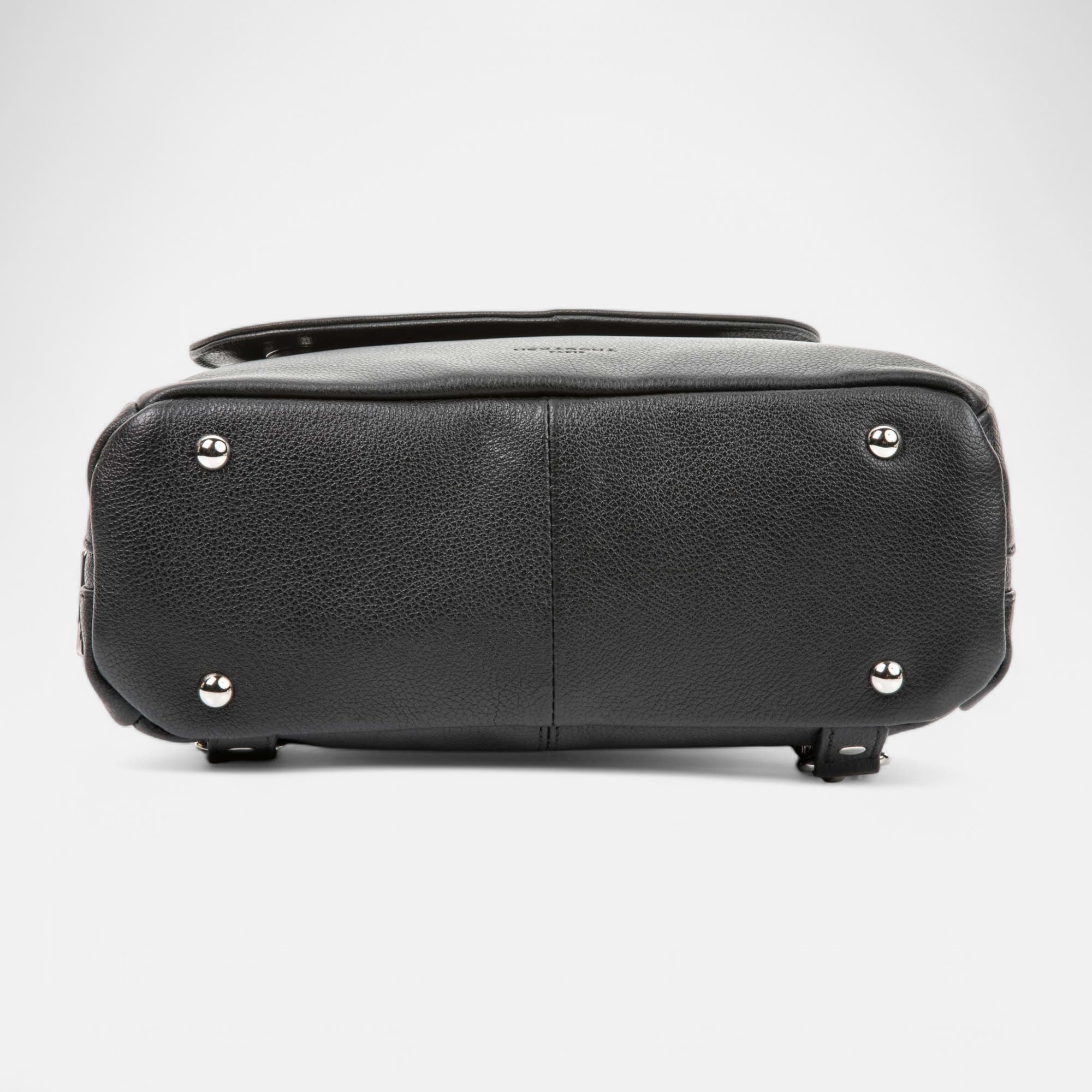 Sac à dos en cuir noir