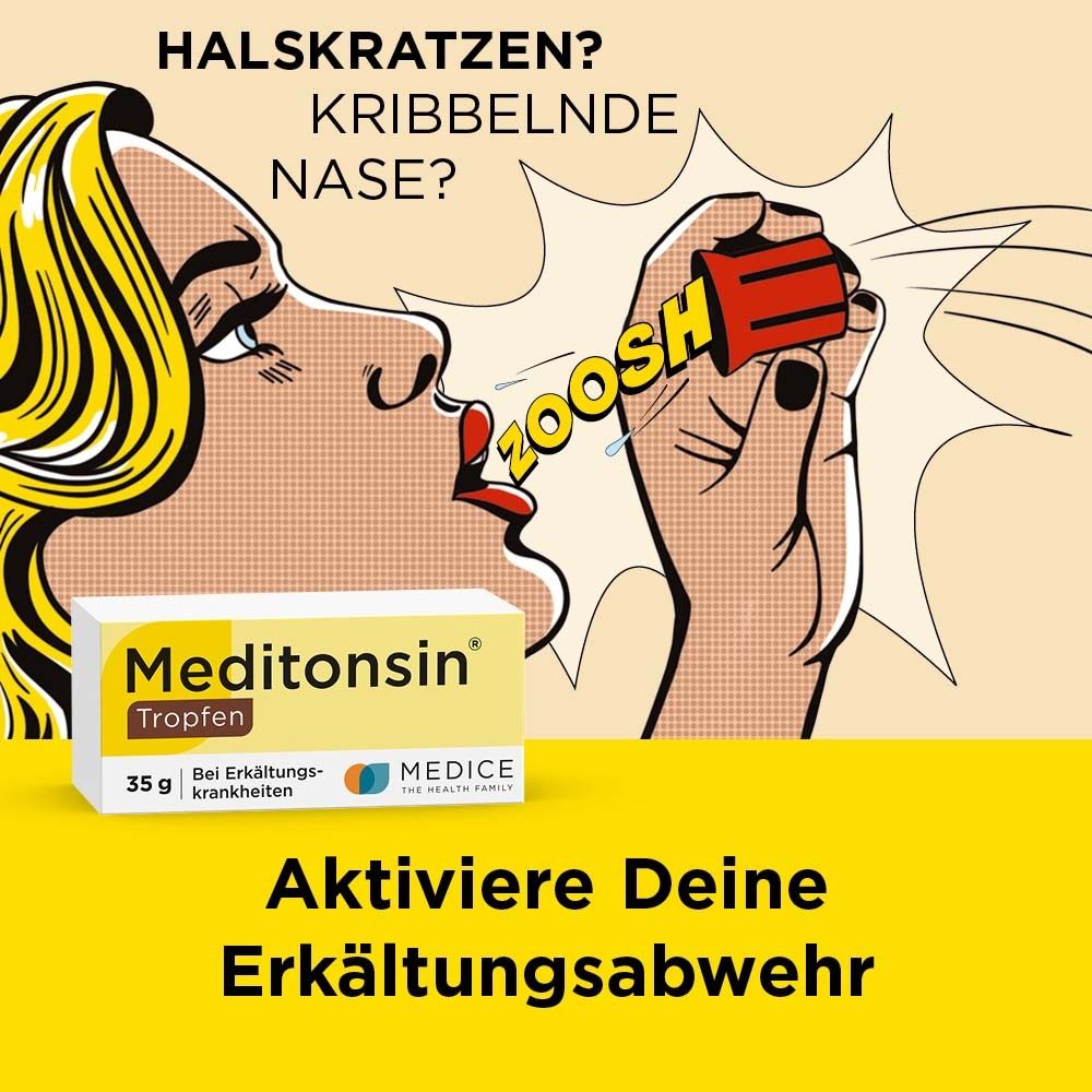 Meditonsin® Tropfen bei ersten Anzeichen einer Erkältung