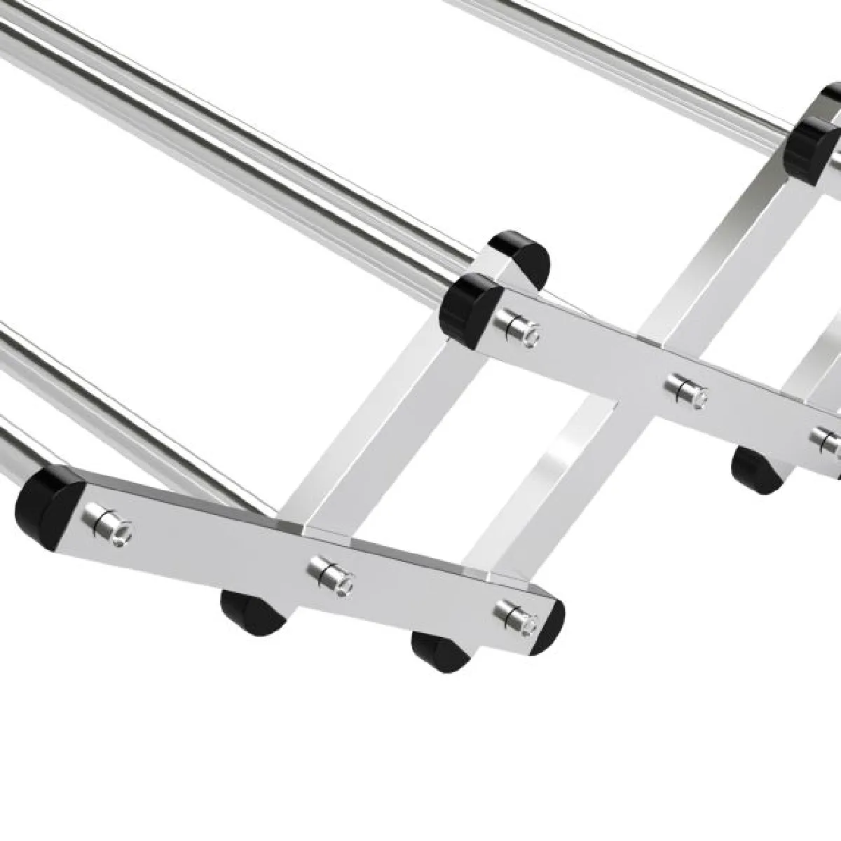 Helloshop26 Porte-serviettes extensible 8 barres inox
