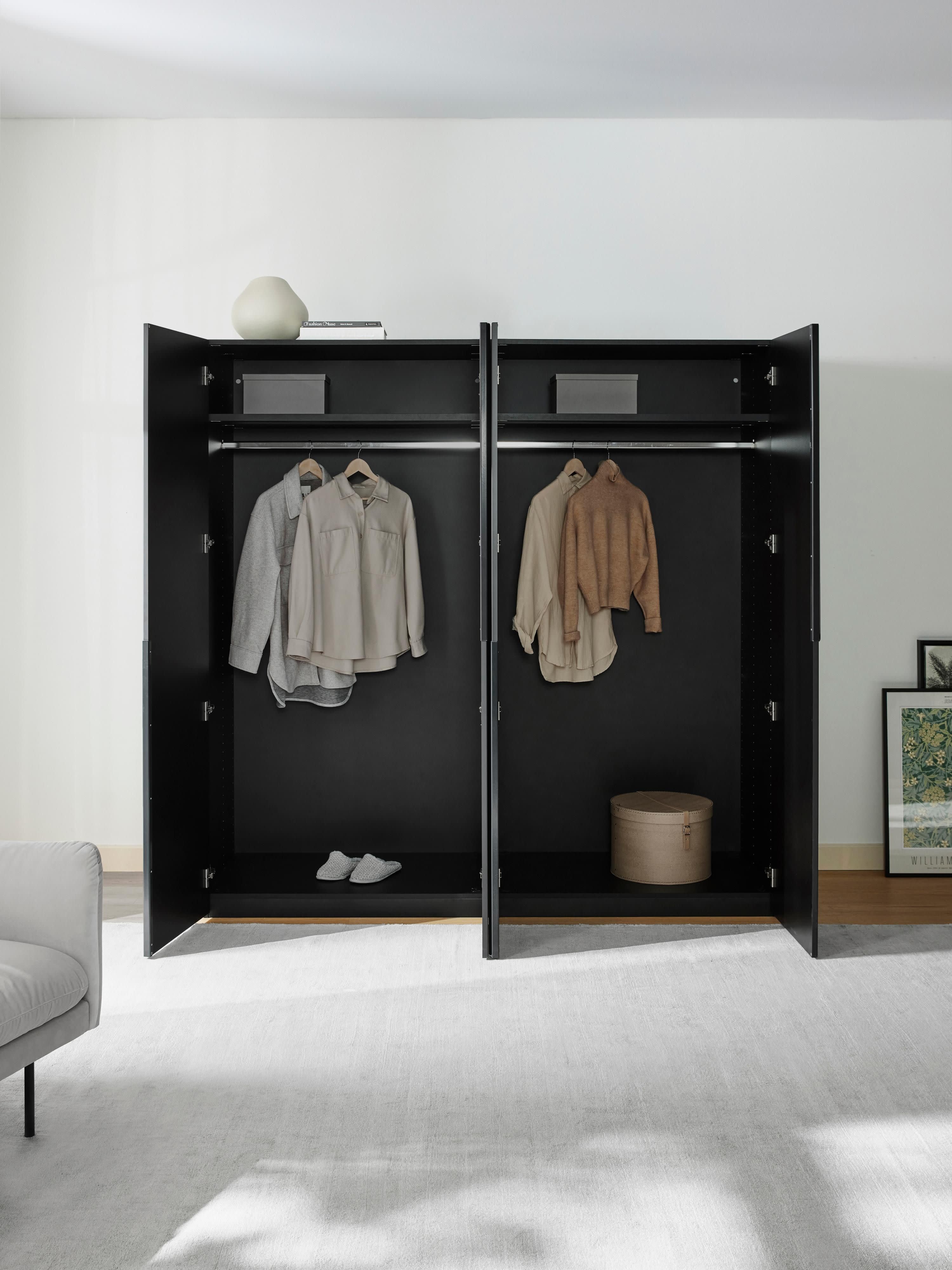 Modulaire draaideurkast Leon, 200 cm breed, in verschillende formaten
