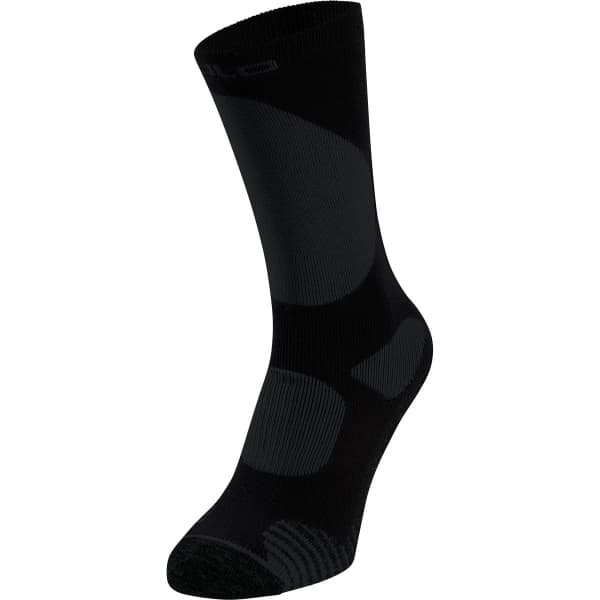 Chaussette ski de fond ODLO ACTIVE WARM ELEMENT KIDS SOCKS OVER CALF BLACK - ODLO GRAPHITE GREY