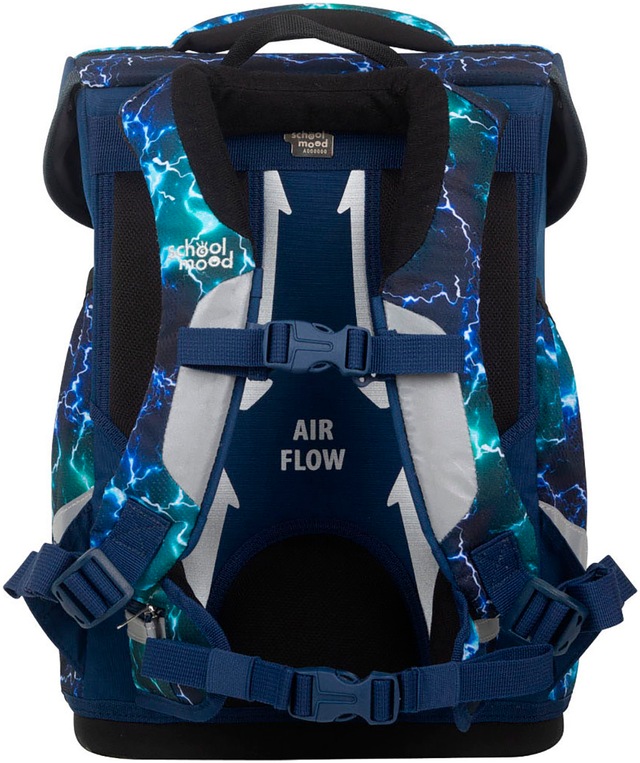 SCHOOL-MOOD® Schulranzen »Champion Pro« retroreflektierende Flächen mit LED-Patchy