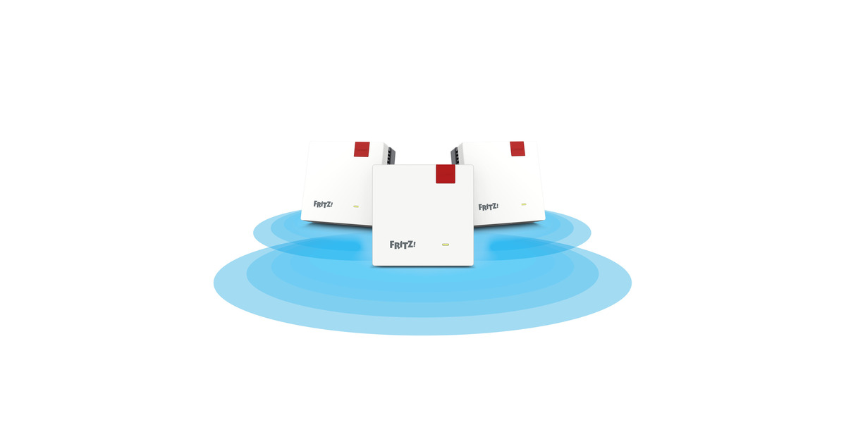 FRITZ!Mesh Wi-Fi Set 1700 triopack Edition International repeater  (Wit, 3 stuks, Wi-Fi 7, 3600 Mbit/s)