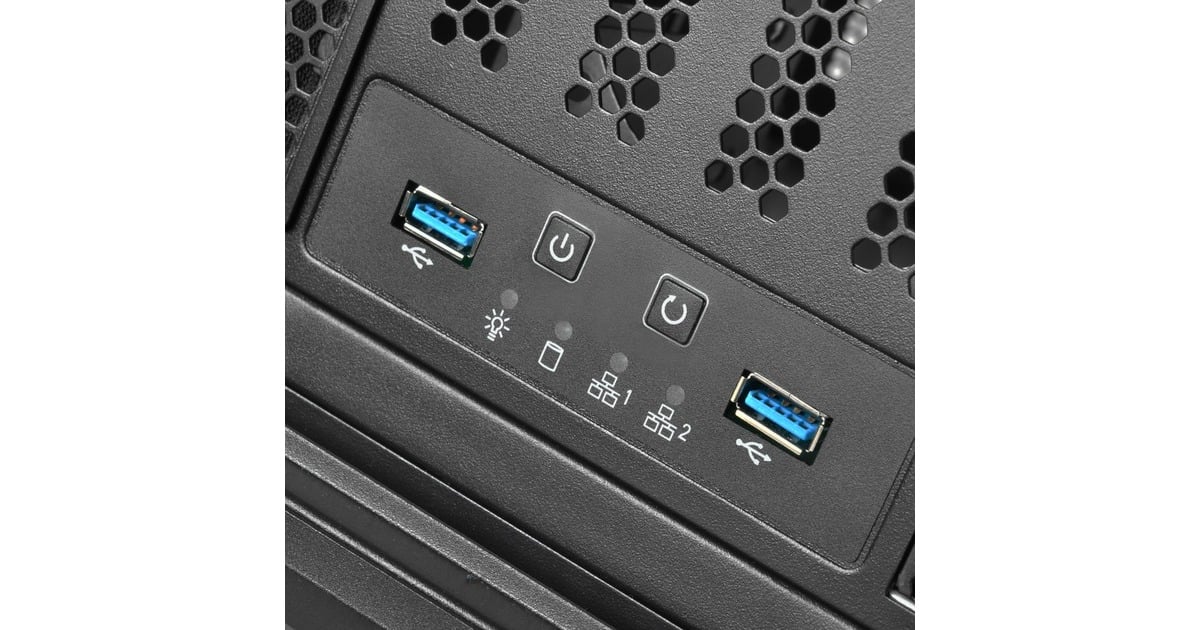 SilverStoneRM400 rack behuizing  (Zwart | 2x USB-A 3.2 (5 Gbit/s))